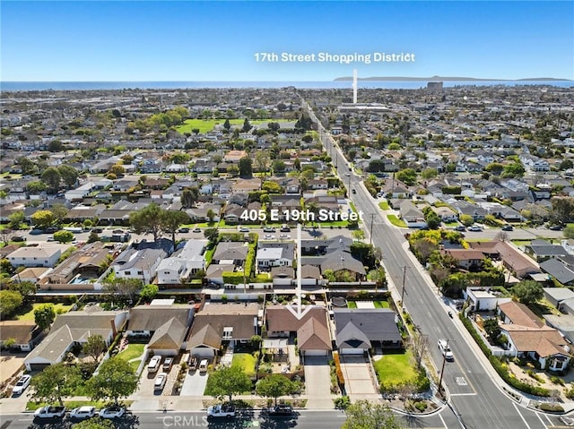 drone / aerial view featuring a residential view