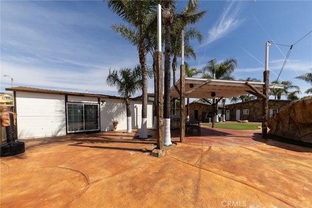 exterior space featuring a patio