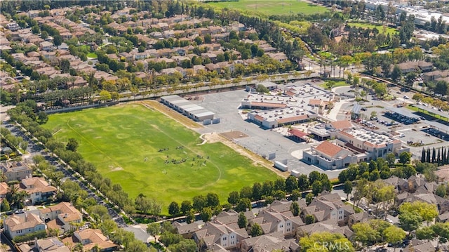 bird's eye view with a residential view