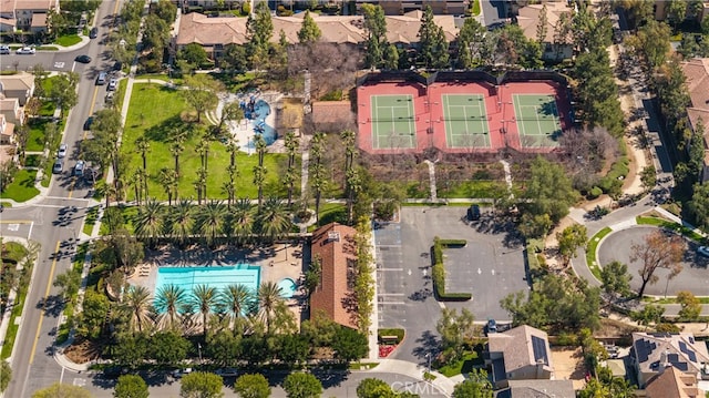 drone / aerial view featuring a residential view