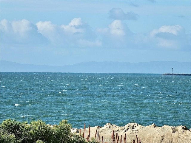 property view of water with a mountain view