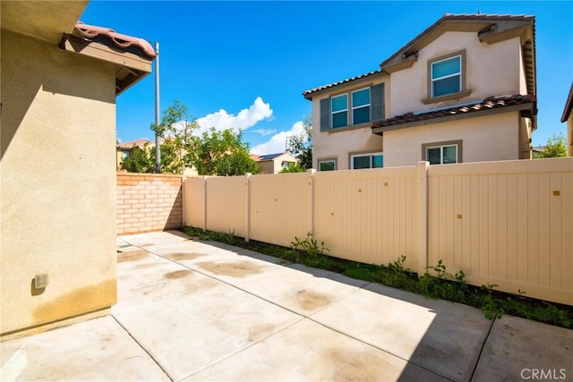 view of patio / terrace with a fenced backyard