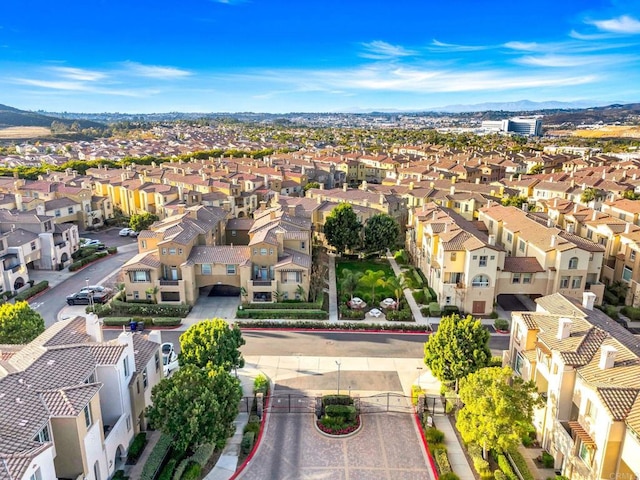 drone / aerial view featuring a residential view