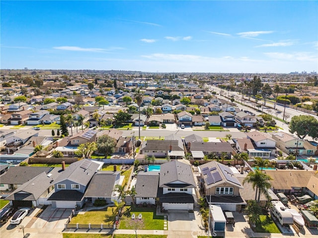 aerial view featuring a residential view