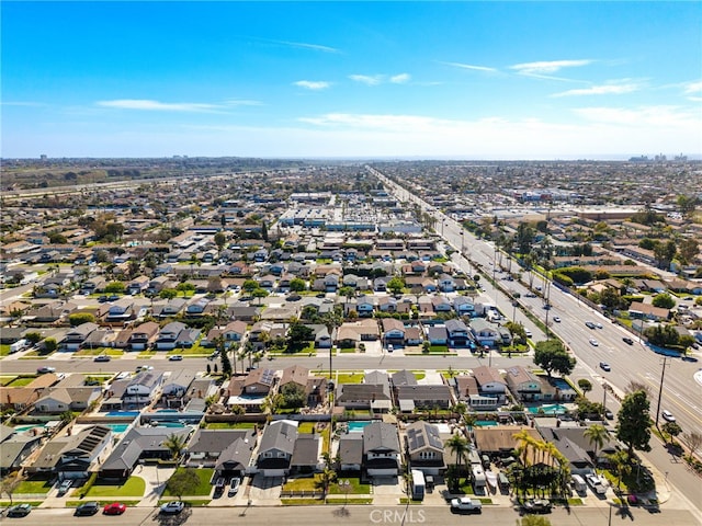 drone / aerial view featuring a residential view