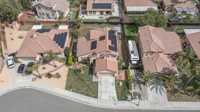 drone / aerial view featuring a residential view