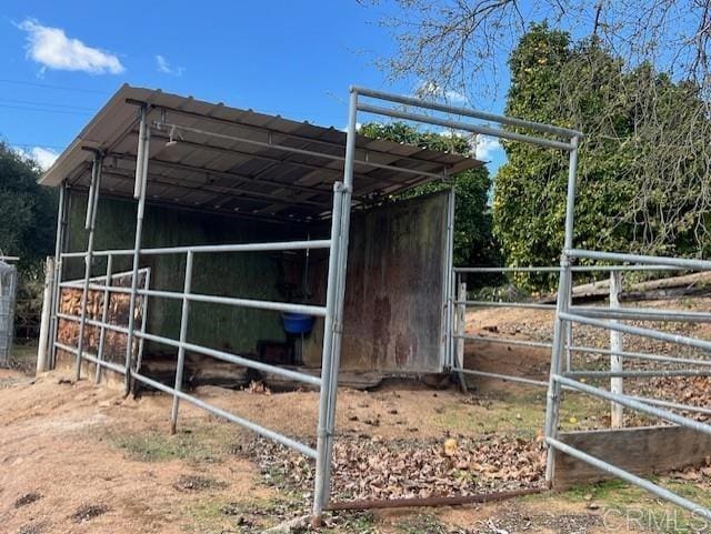 view of stable