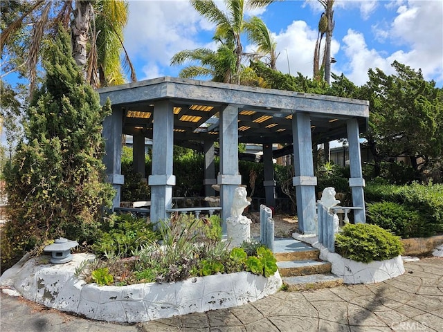 view of property's community featuring a gazebo