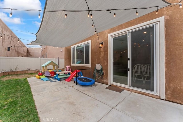 view of patio / terrace with fence