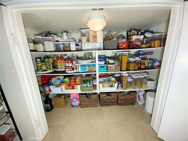 view of storage area