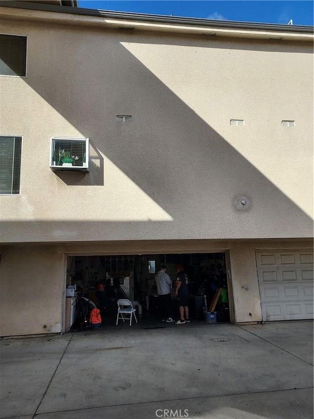 garage with visible vents