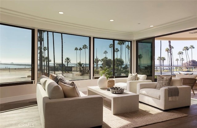 view of sunroom / solarium