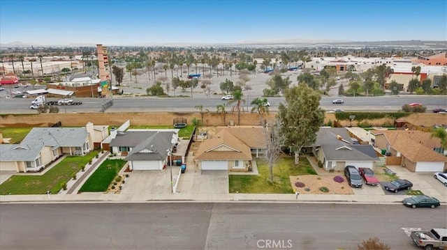 bird's eye view featuring a residential view