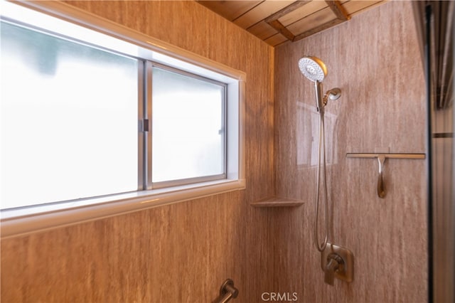 bathroom with walk in shower