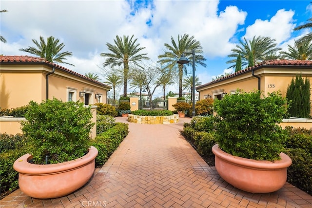 surrounding community with a gate