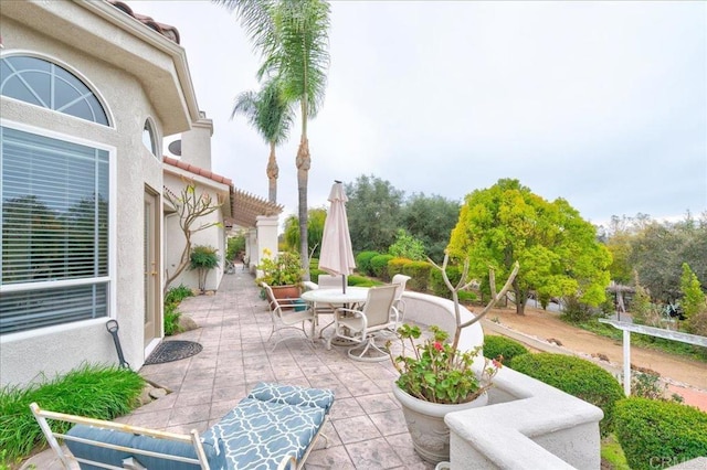 view of patio / terrace with outdoor dining area