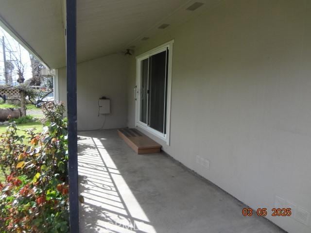 view of patio with visible vents