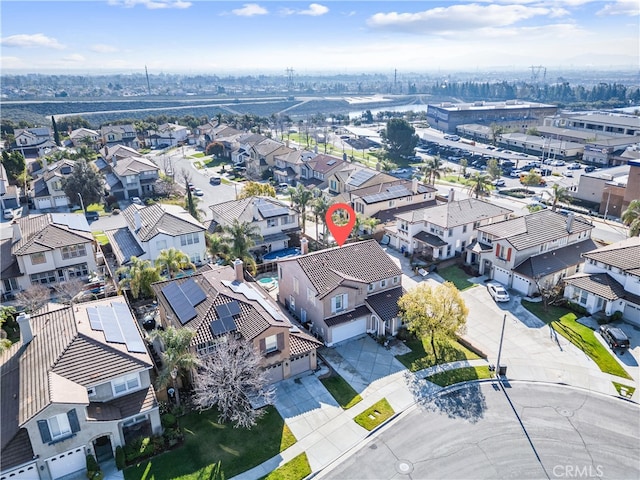 birds eye view of property featuring a residential view