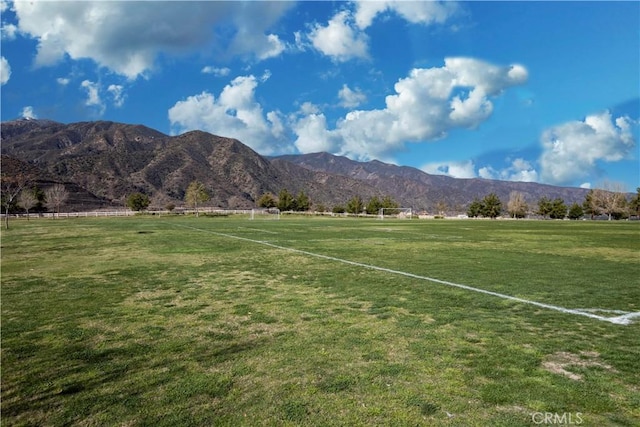 property view of mountains with a rural view