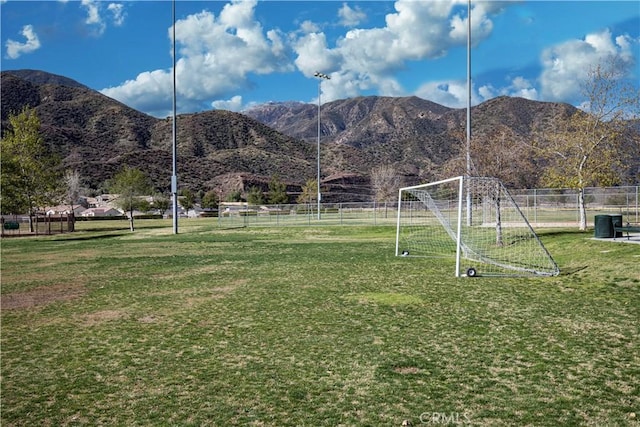 property view of mountains with a rural view