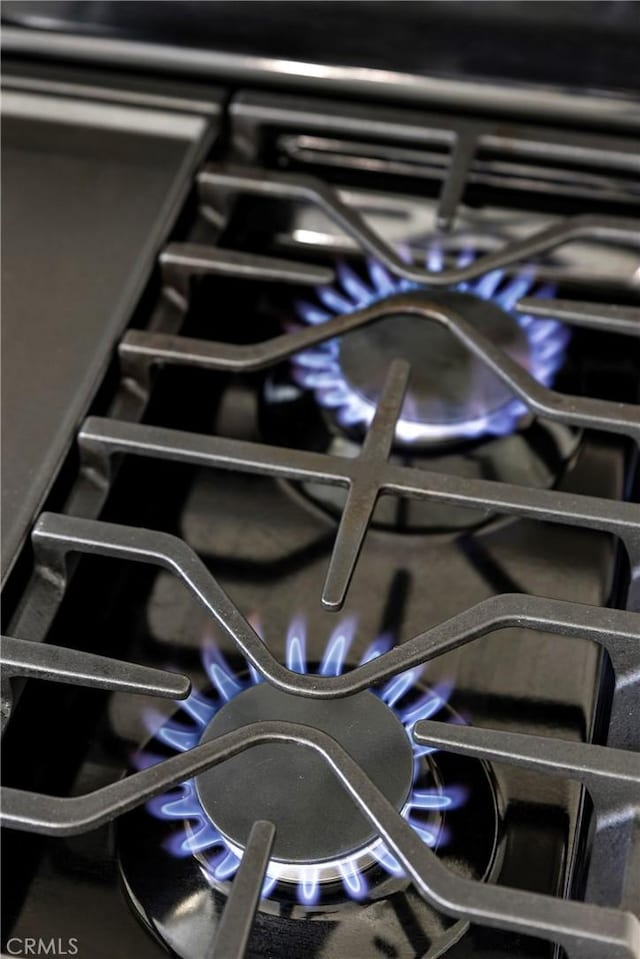 interior details featuring gas stovetop