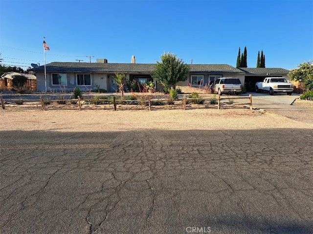 19010 Waseca Rd, Apple Valley, CA 92307 - ranch-style house with a fenced front yard and concrete driveway
