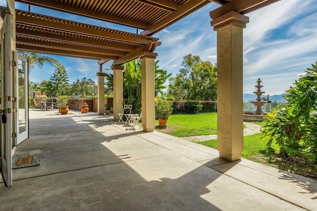 14797 Wild Colt Pl, Jamul, CA 91935 - view of patio featuring a pergola