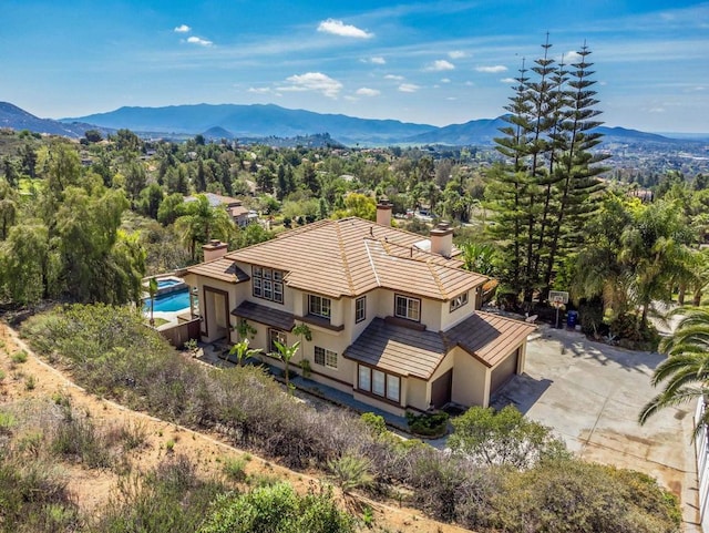 14797 Wild Colt Pl, Jamul, CA 91935 - view from above of property with a mountain backdrop