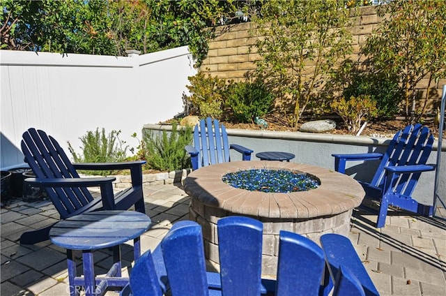 view of patio / terrace featuring a fenced backyard