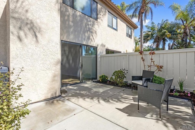 view of patio / terrace featuring a fenced backyard