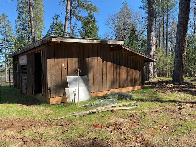 view of outbuilding with an outdoor structure