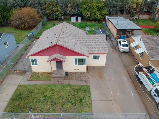 birds eye view of property