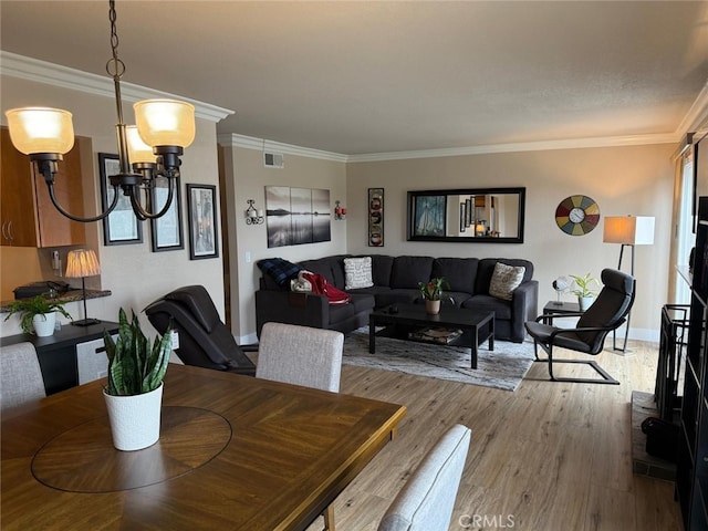 30266 Via Reata, Laguna Niguel, CA 92677 - dining space featuring wood finished floors, crown molding, baseboards, and a chandelier