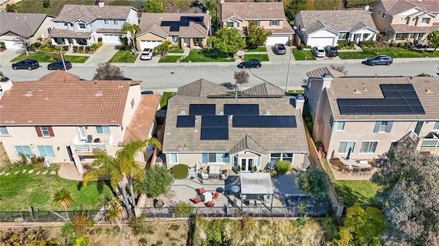 bird's eye view featuring a residential view