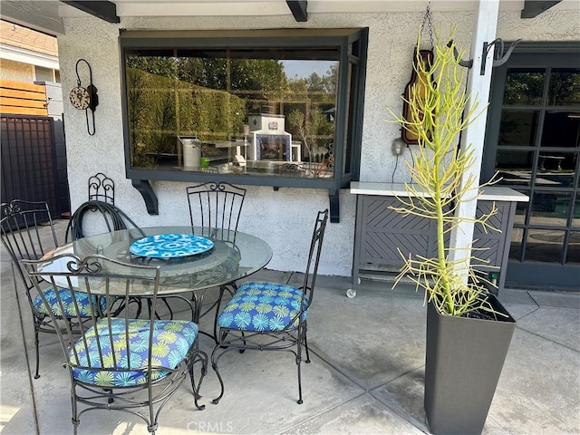 view of patio / terrace with outdoor dining area