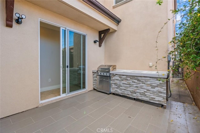 view of patio / terrace featuring area for grilling