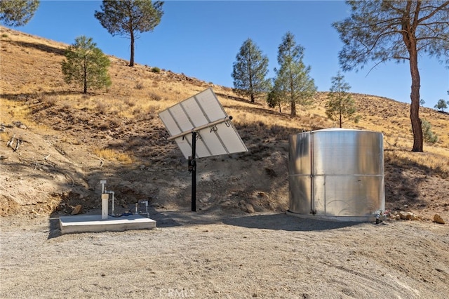 exterior details featuring a mountain view