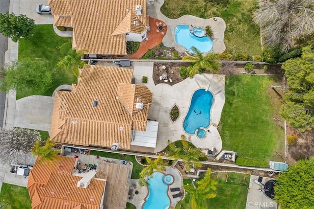 birds eye view of property