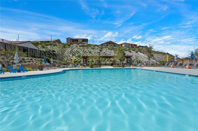 view of pool
