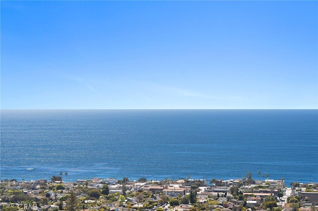 view of water feature with a residential view