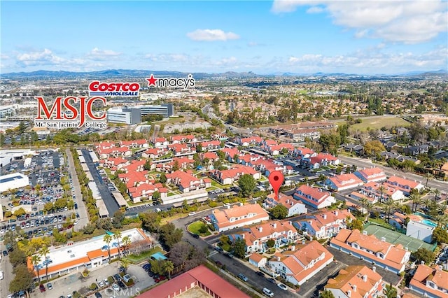 bird's eye view featuring a residential view