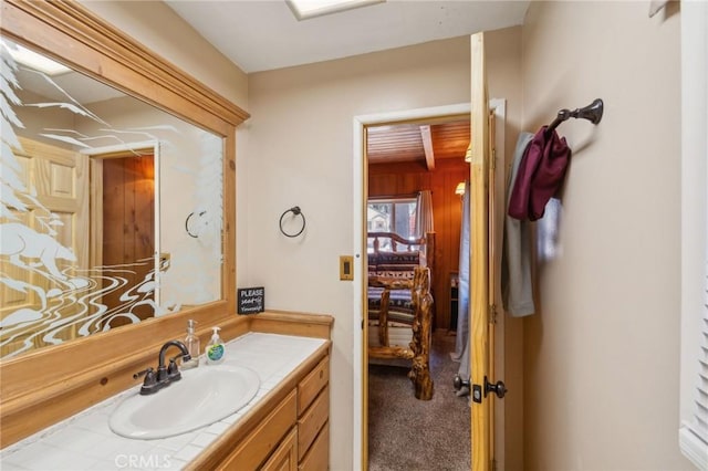 bathroom with vanity