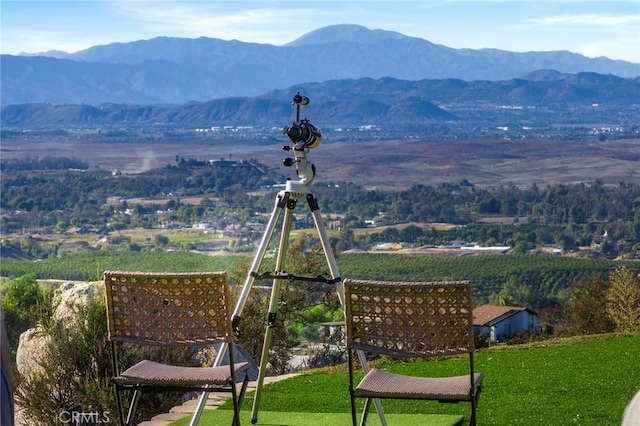 view of mountain feature