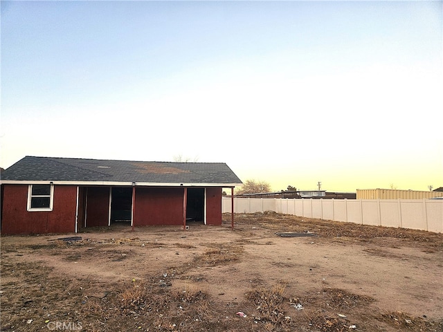 view of horse barn