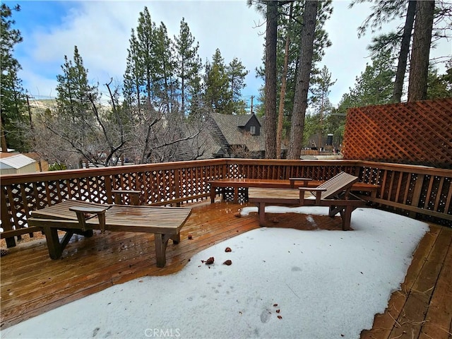 view of wooden terrace