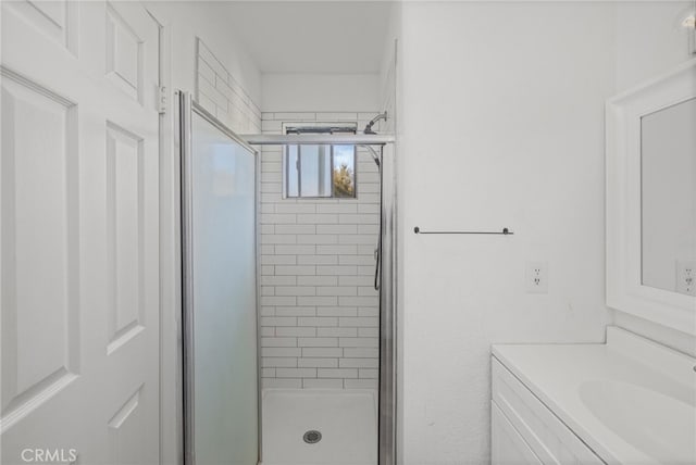 43317 Running Deer Ct, Coarsegold, CA 93614 - full bath featuring a stall shower and vanity