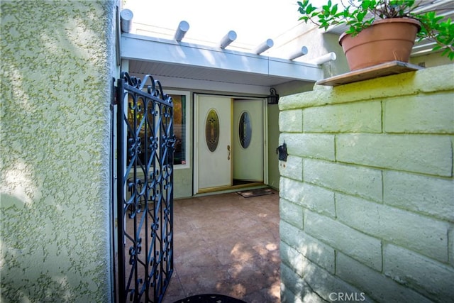 view of exterior entry