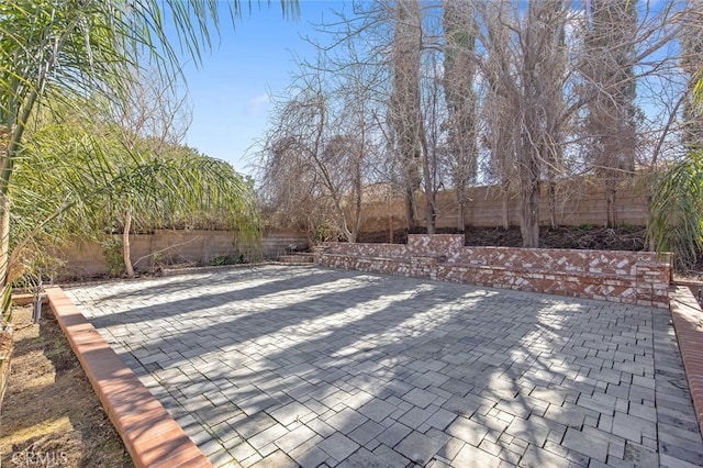 view of patio / terrace featuring a fenced backyard