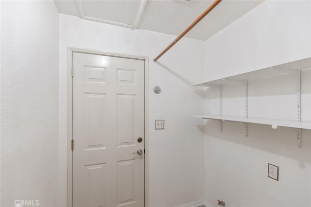 washroom featuring laundry area