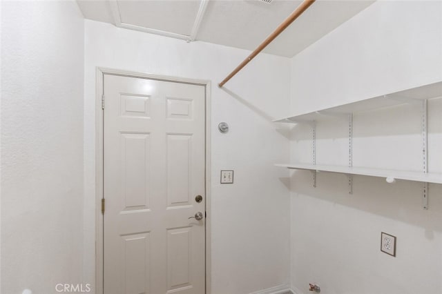 6118 Landau Pl, Quartz Hill, CA 93536 - laundry area featuring baseboards